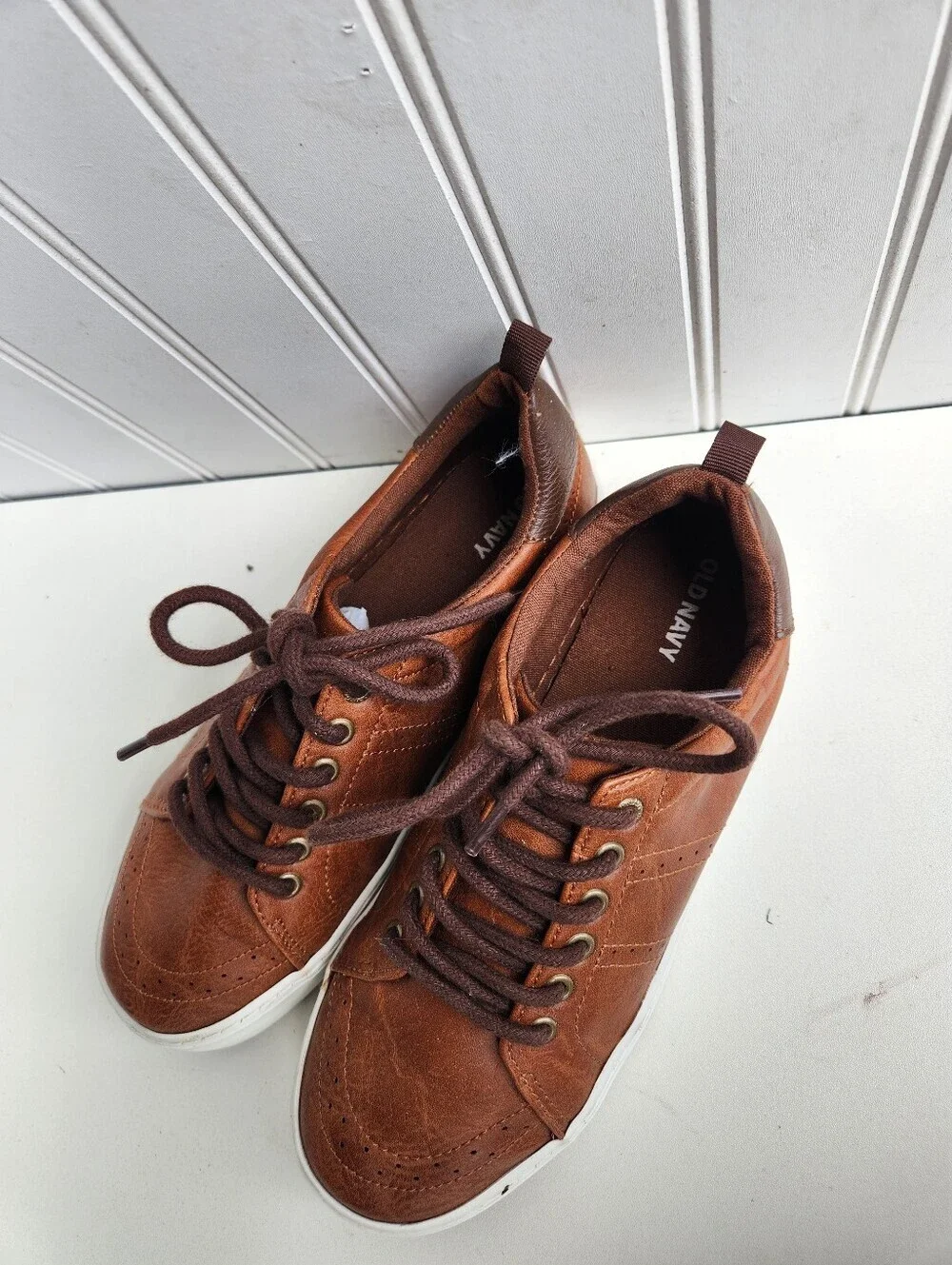 Old Navy Youth  Brown Casual Sneakers Shoes Sz 5